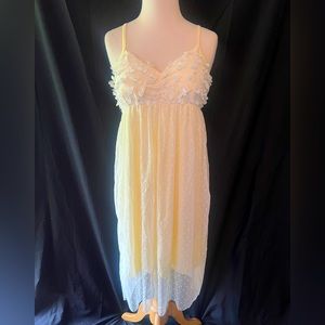 NWT SweetPine Yellow Night Gown Lingerie Size Large